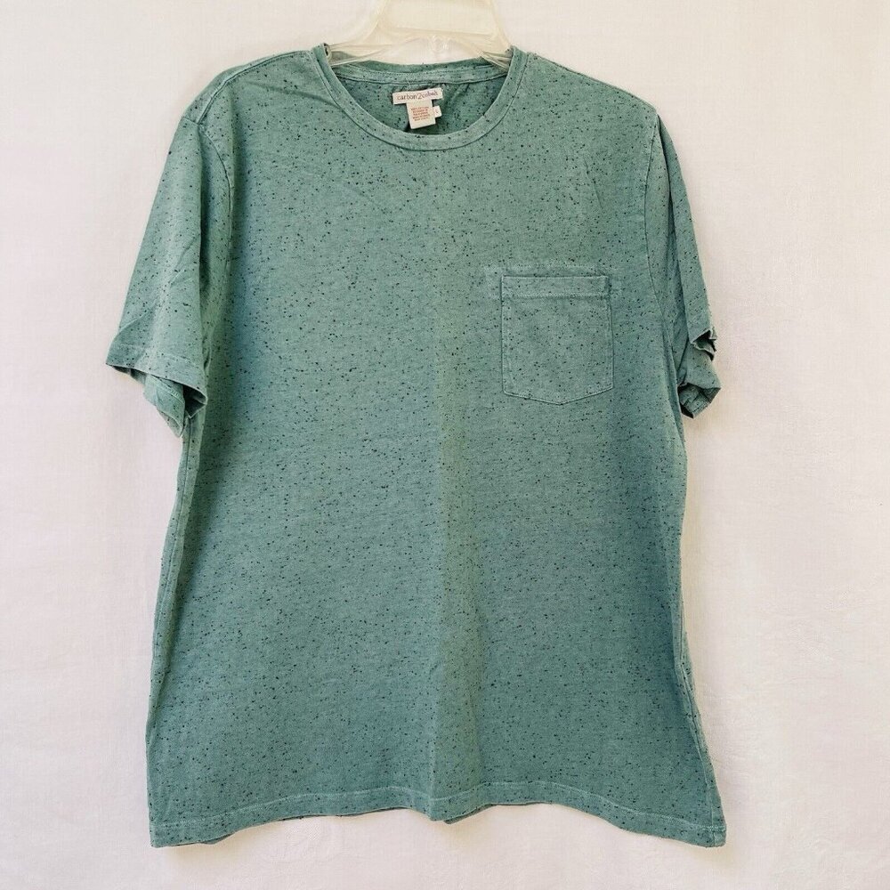 Carbon 2 Cobalt T Shirt Men Large Short Sleeve Pullover Casual Cotton Speckled